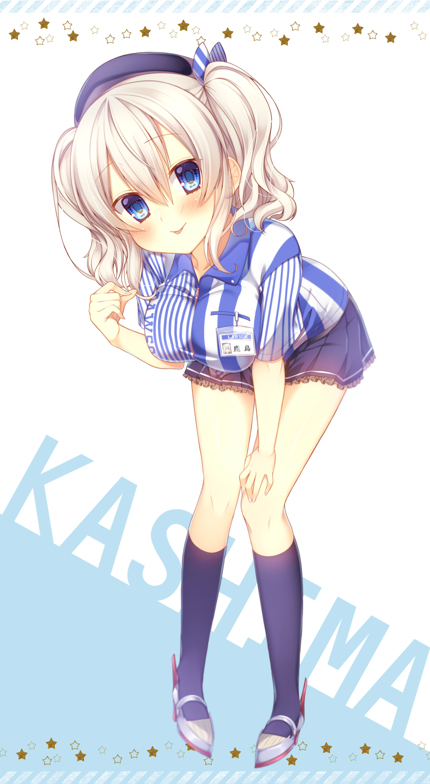 chihio, kantai_collection, kashima_(kancolle), lawson, uniform