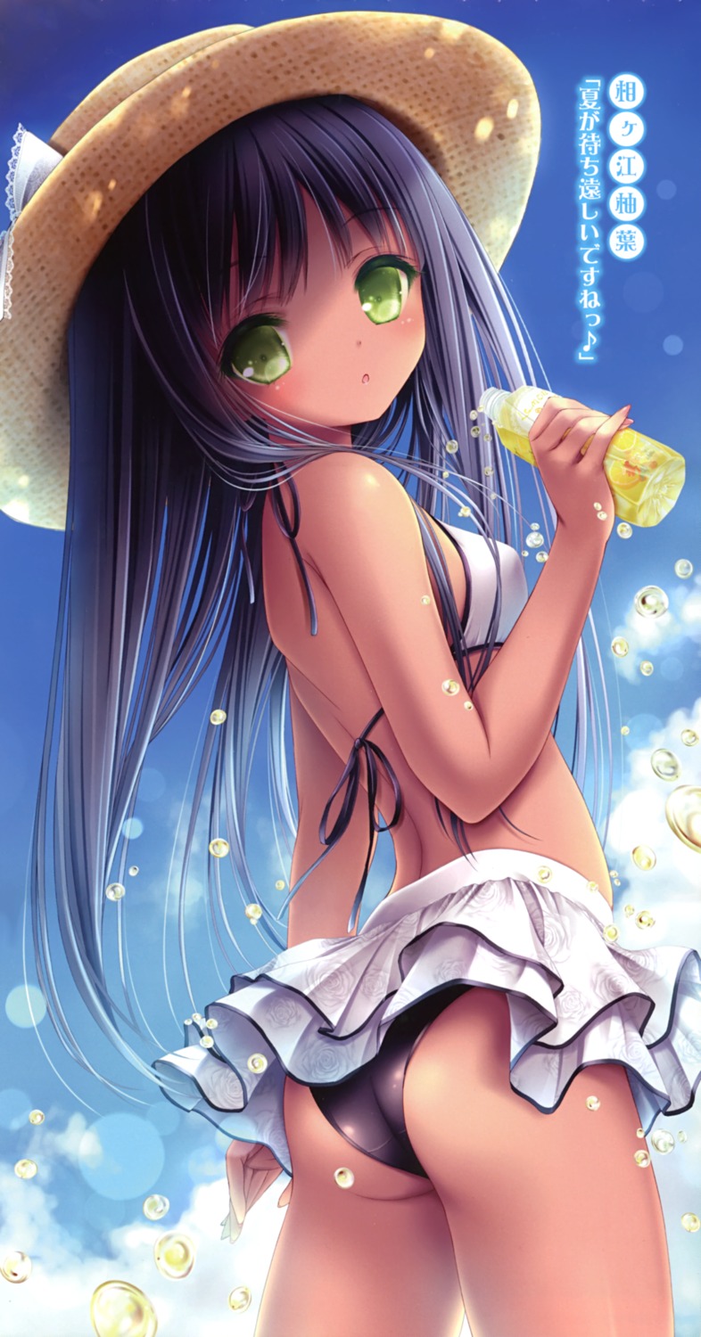aigae_yuzuha, ass, bikini, swimsuits, tenshi_no_three_piece!, tinkle
