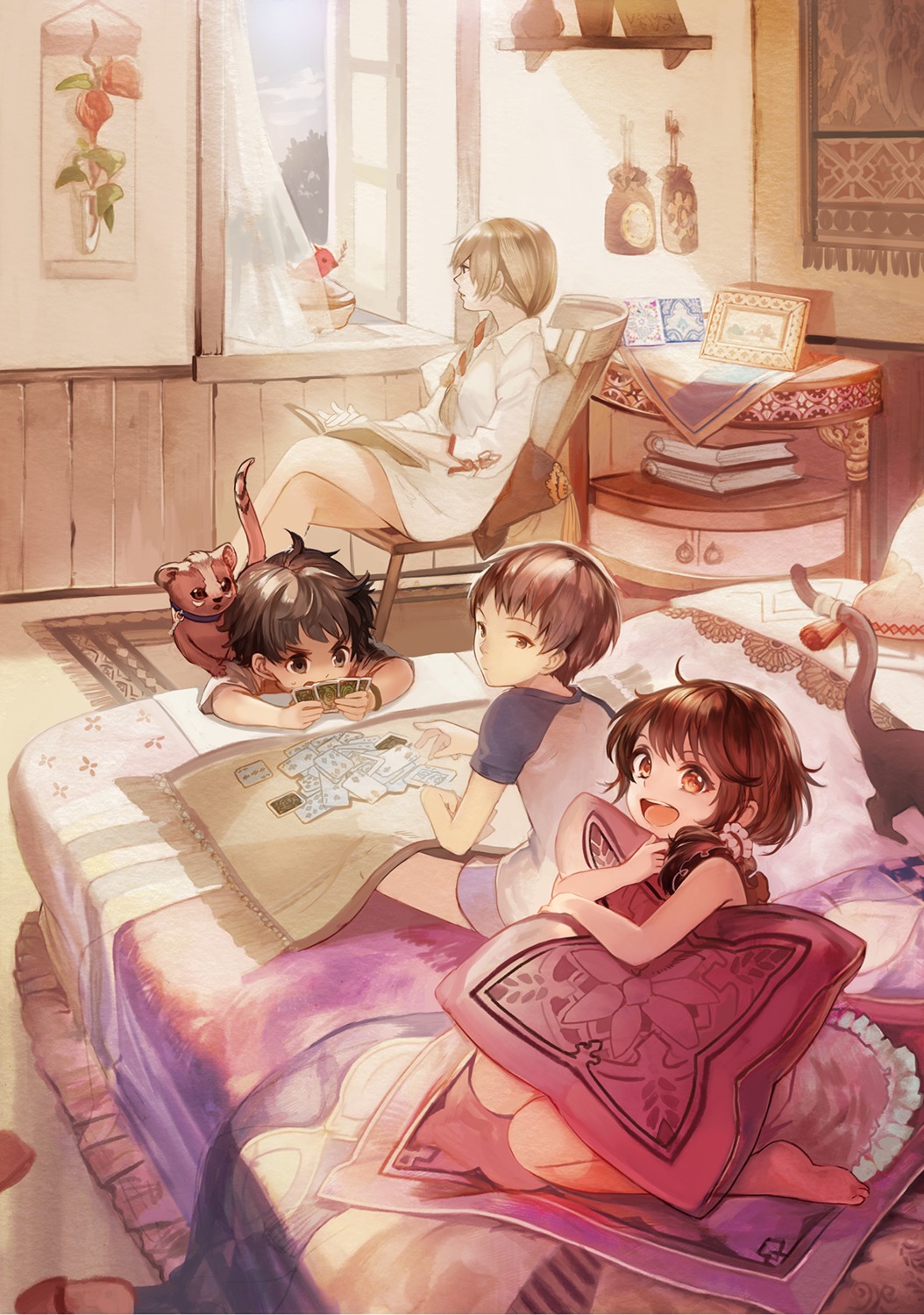 dress, dress_shirt, neko, taku_(fishdrive)