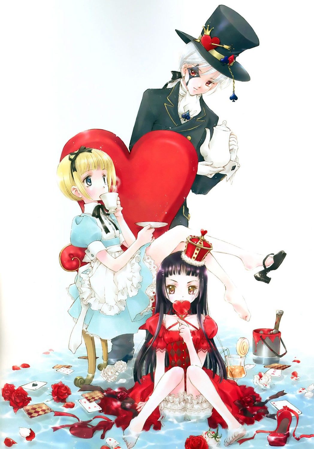 alice, alice_in_wonderland, lolita_fashion, minakami_kaori, wet_clothes