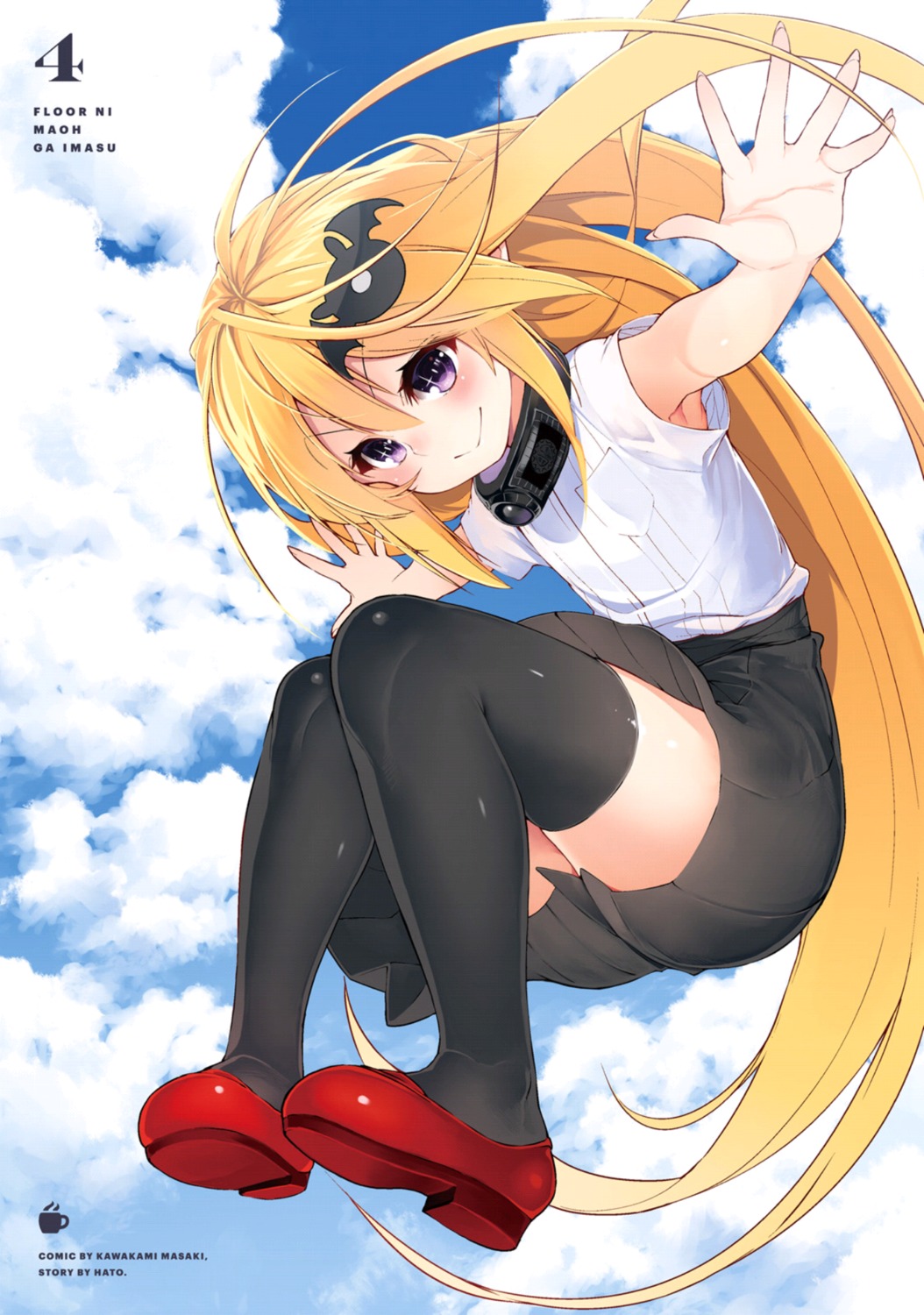 amon_patricia, floor_ni_maou_ga_imasu, kawakami_masaki, seifuku, thighhighs