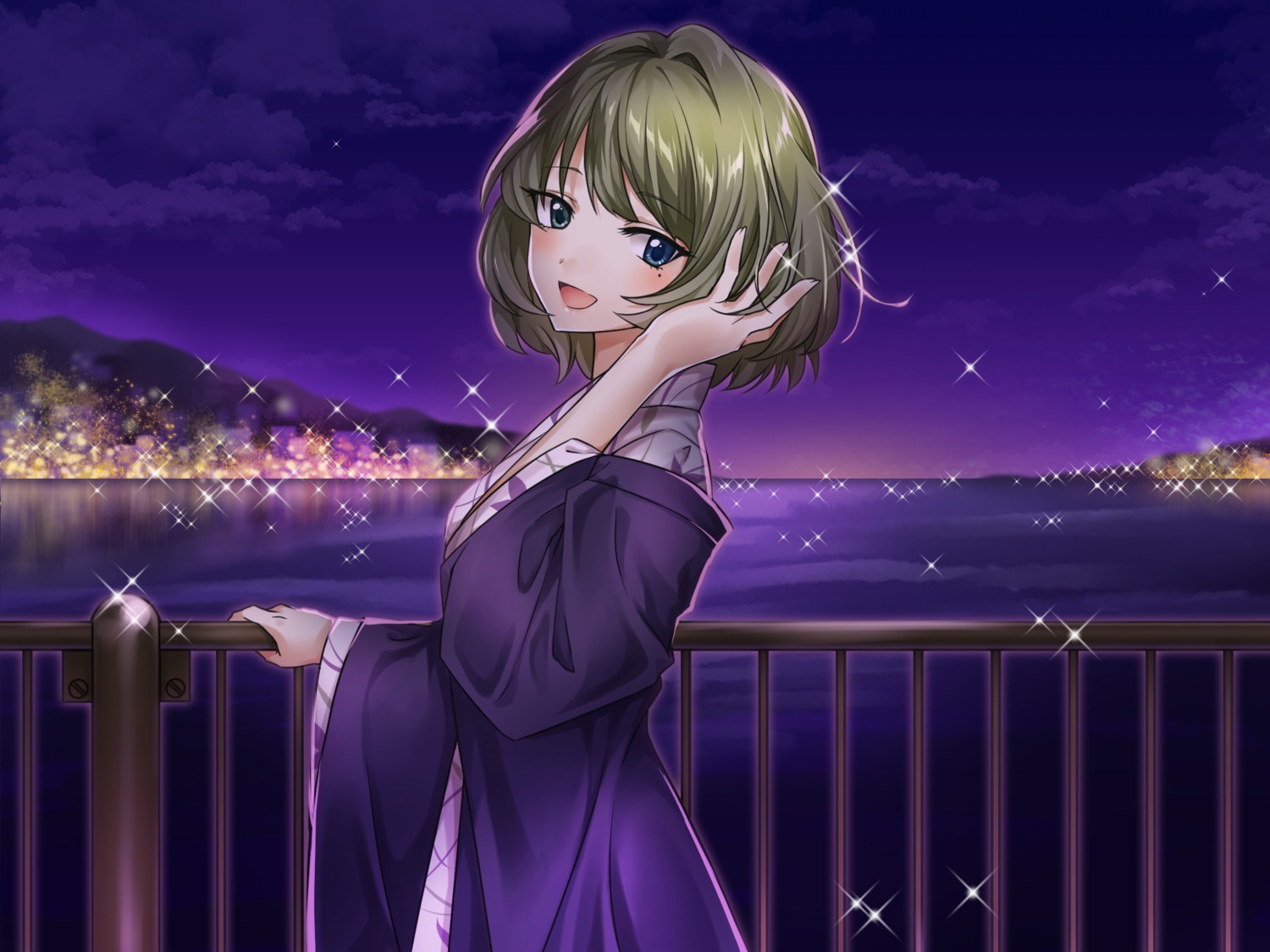 heterochromia, takagaki_kaede, the_idolm@ster, the_idolm@ster_cinderella_girls, tsukasa_kinako, yukata