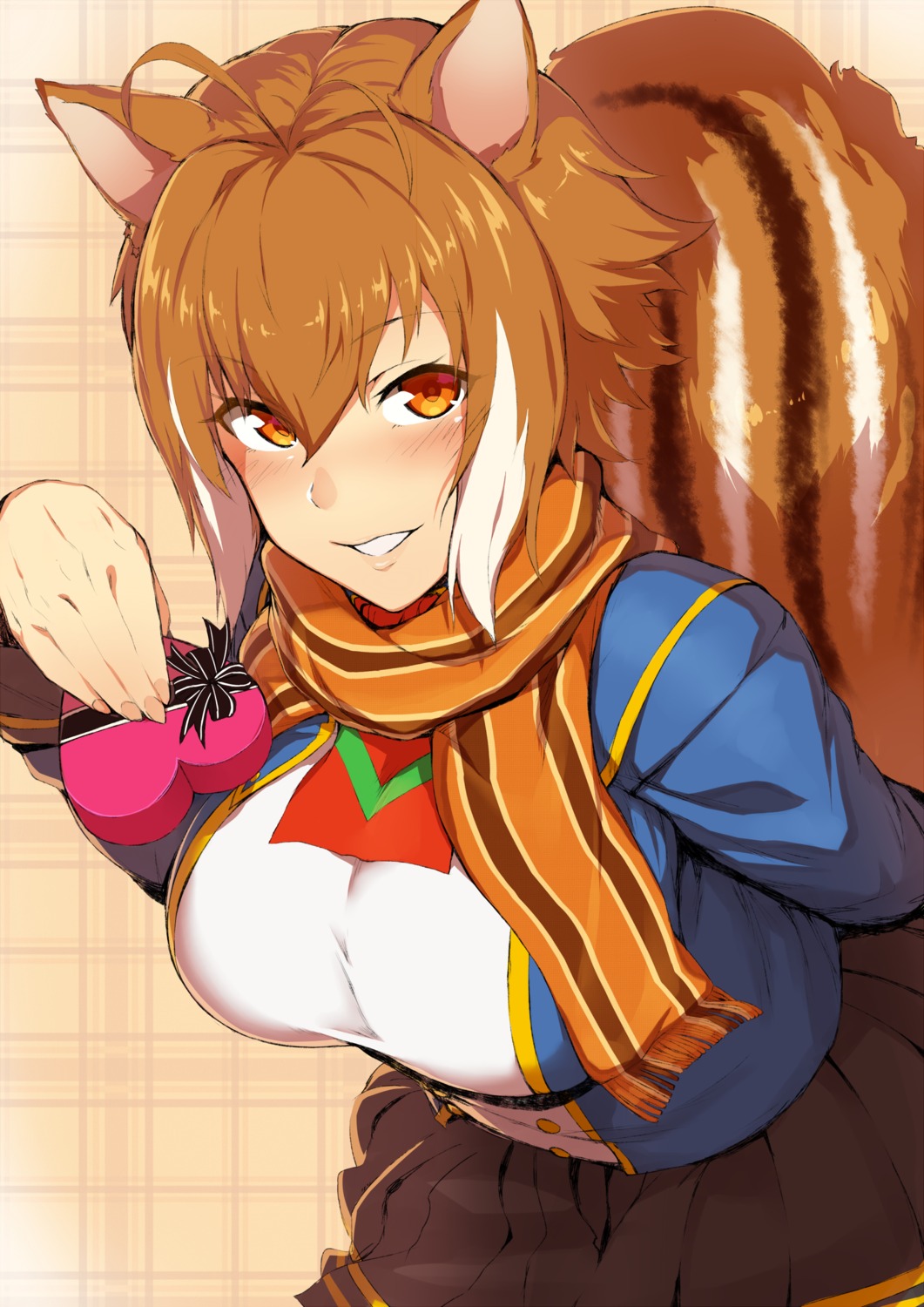 animal_ears, blazblue, makoto_nanaya, purinnssu, tail, valentine