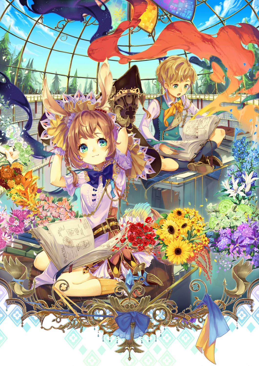 4th, animal_ears, dress, heels, witch
