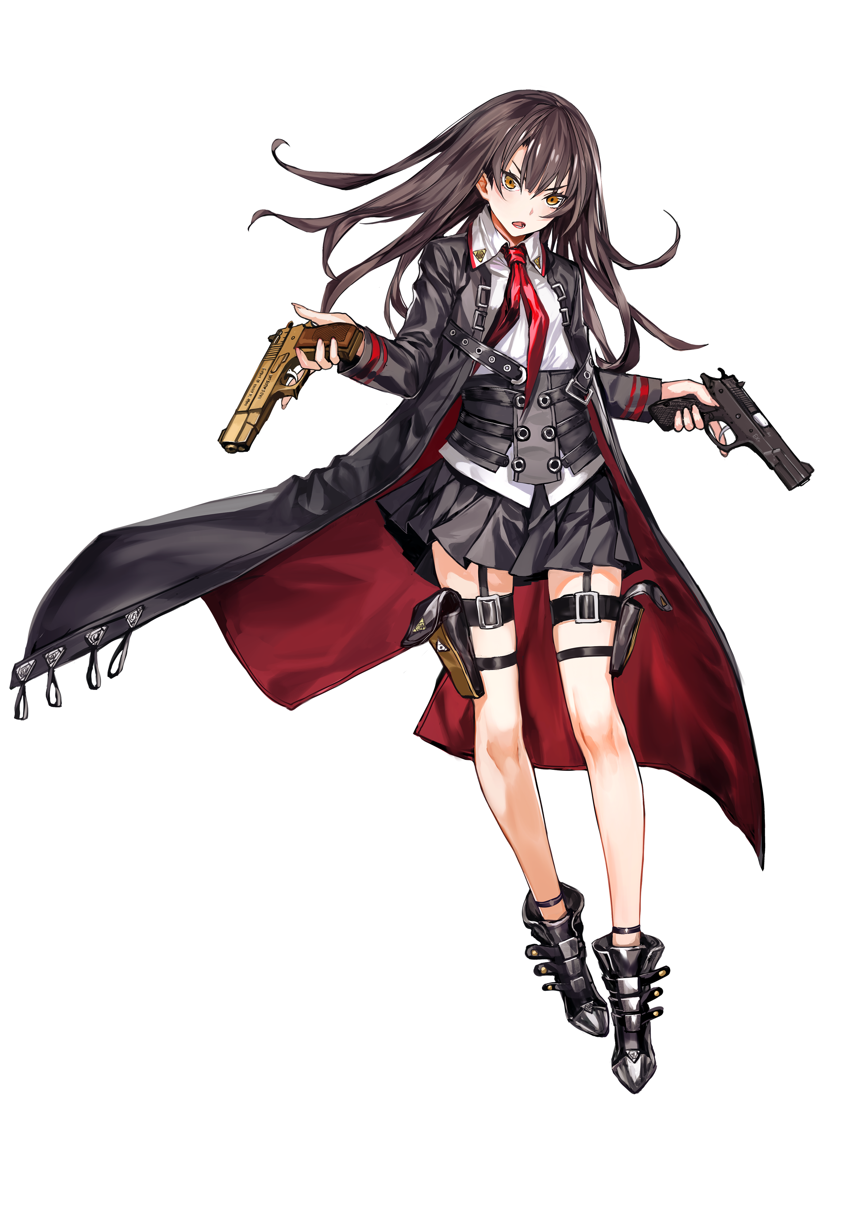 girls_frontline, gun, infukun, nz_75_(girls_frontline), transparent_png, uniform
