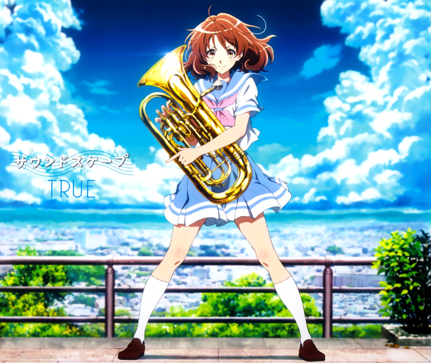 disc_cover, hibike!_euphonium, myouken_yuuko, oumae_kumiko, seifuku