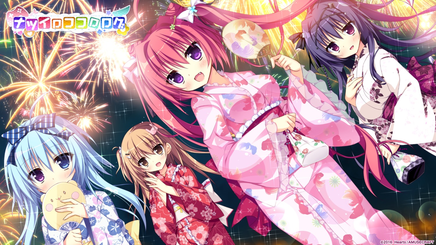 hearts, heterochromia, nagi_kisara, nanakuni_kotone, natsuiro_kokoro_log, ominae_rin, shiromochi_sakura, tokiwa_kuon