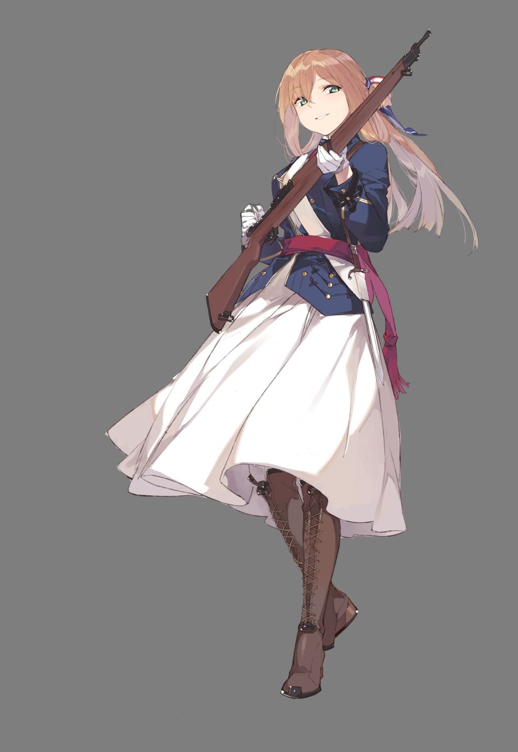 duoyuanjun, girls_frontline, gun, springfield_(girls_frontline), transparent_png, uniform