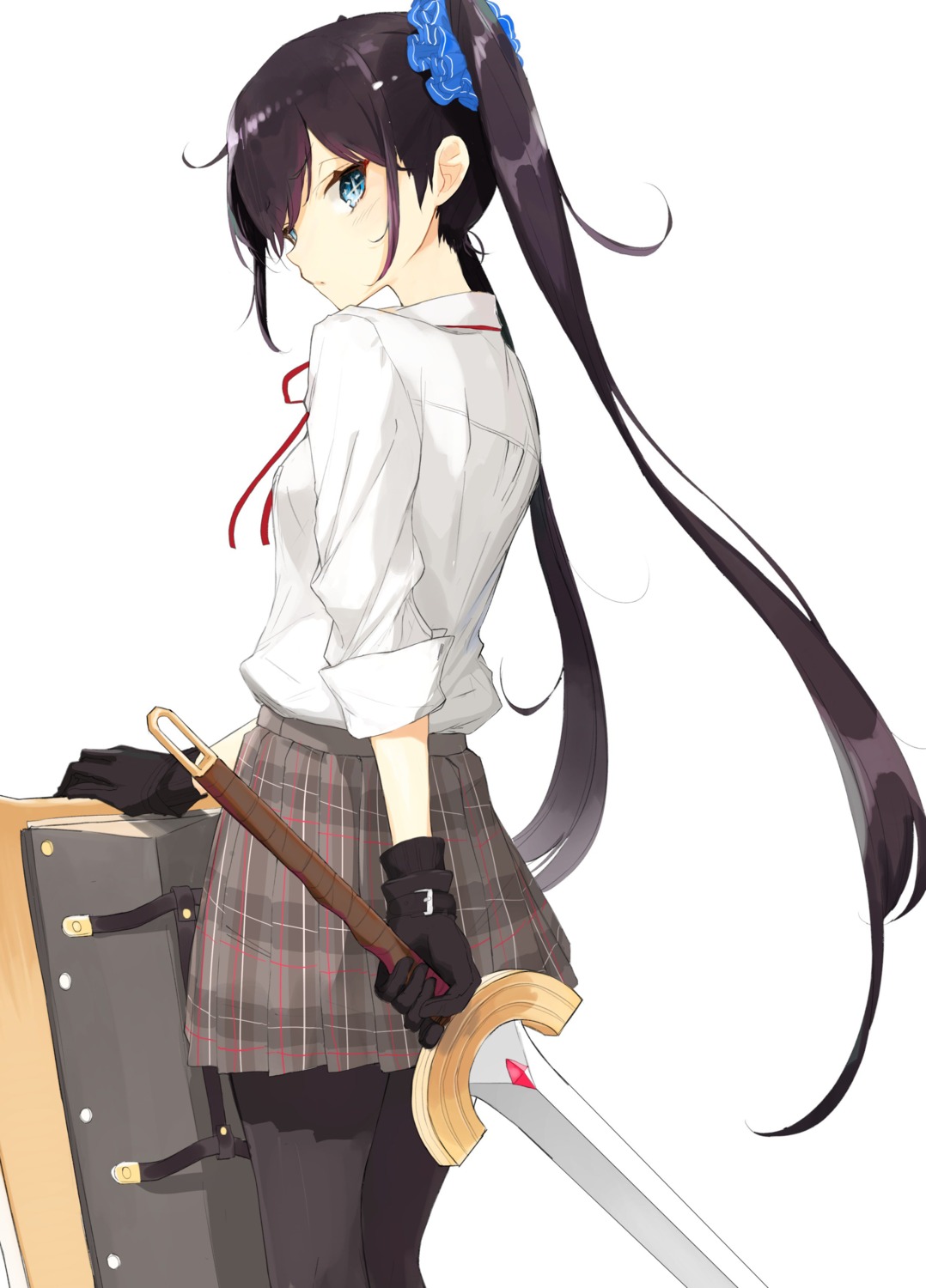 miruto_netsuki, pantyhose, seifuku, sword