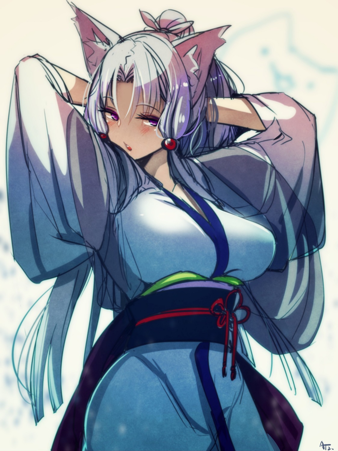 animal_ears, at2., yukata