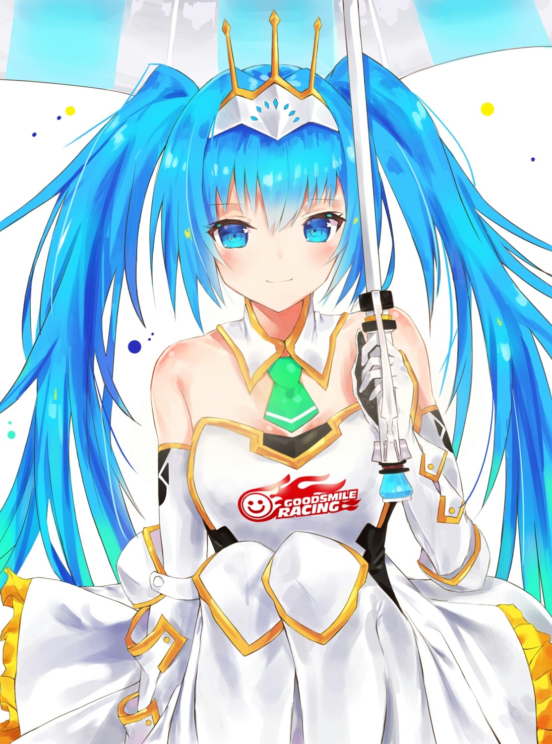 goodsmile_racing, hatsune_miku, racing_miku, tr_(hareru), umbrella, vocaloid