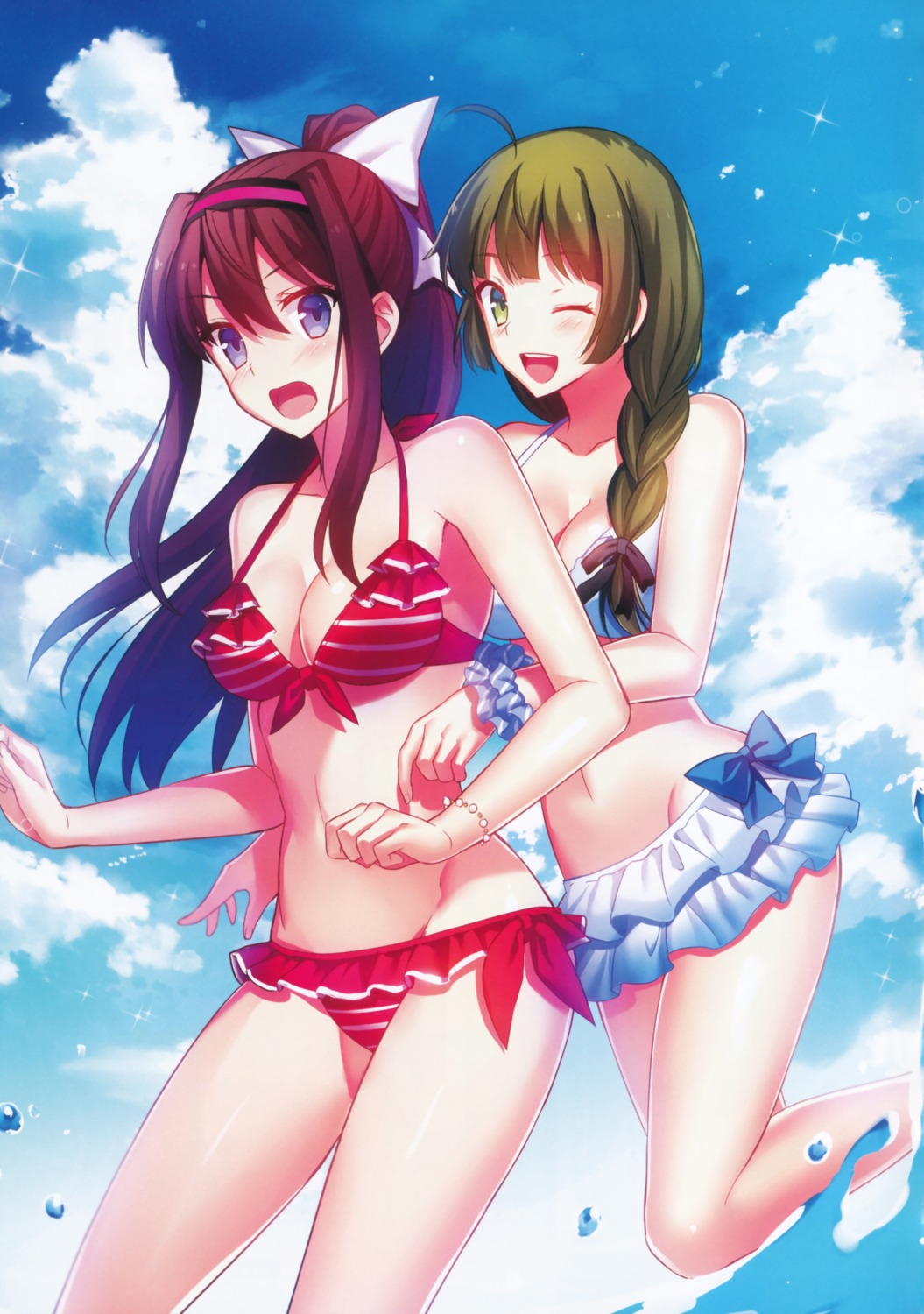 bikini, cleavage, fuyuki_(neigedhiver), screening, swimsuits
