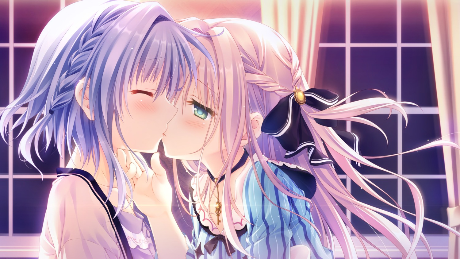 asuka_minato, game_cg, otome_domain, palette_qualia, saionji_kazari, tatekawa_mako, trap