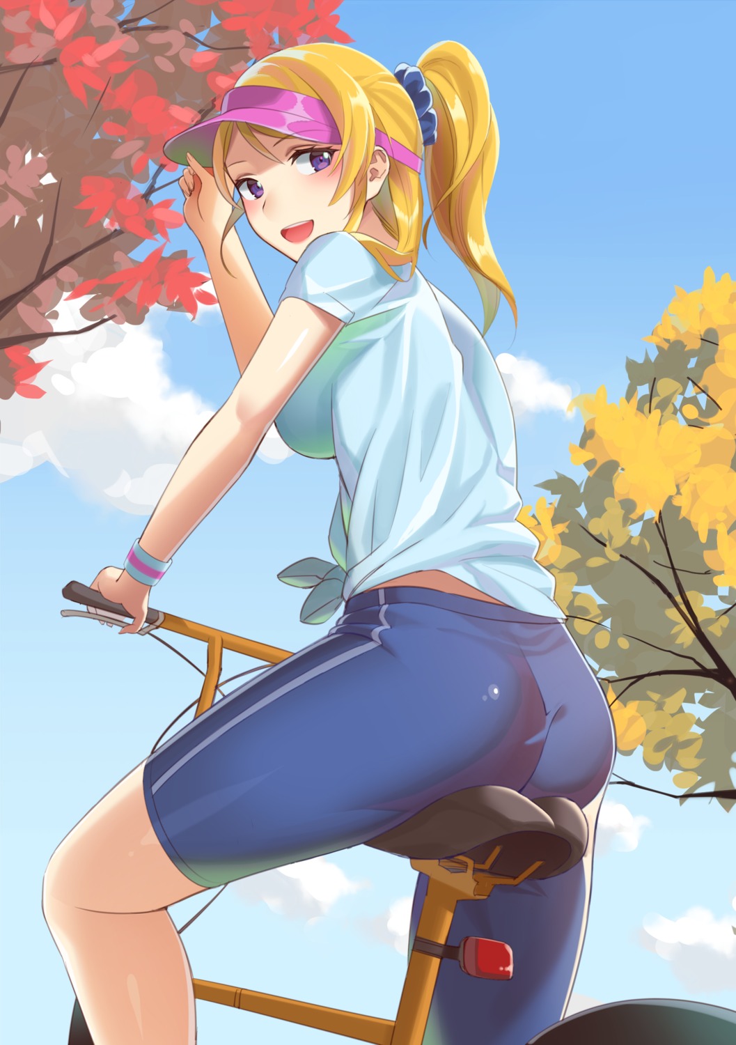 ass, ayase_eli, bike_shorts, kitazawa_(embers), love_live!, love_live!_(series)