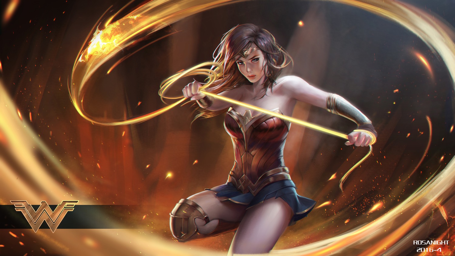 armor, cleavage, dc_comics, rosa_night, weapon, wonder_woman, wonder_woman_(character)