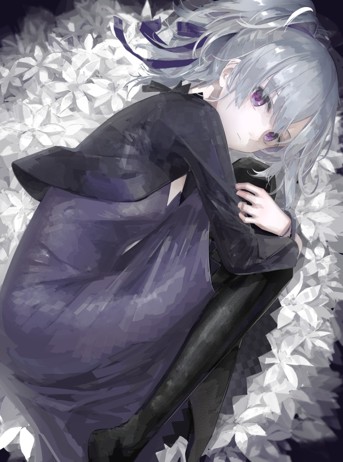 aspara, darker_than_black, dress, yin