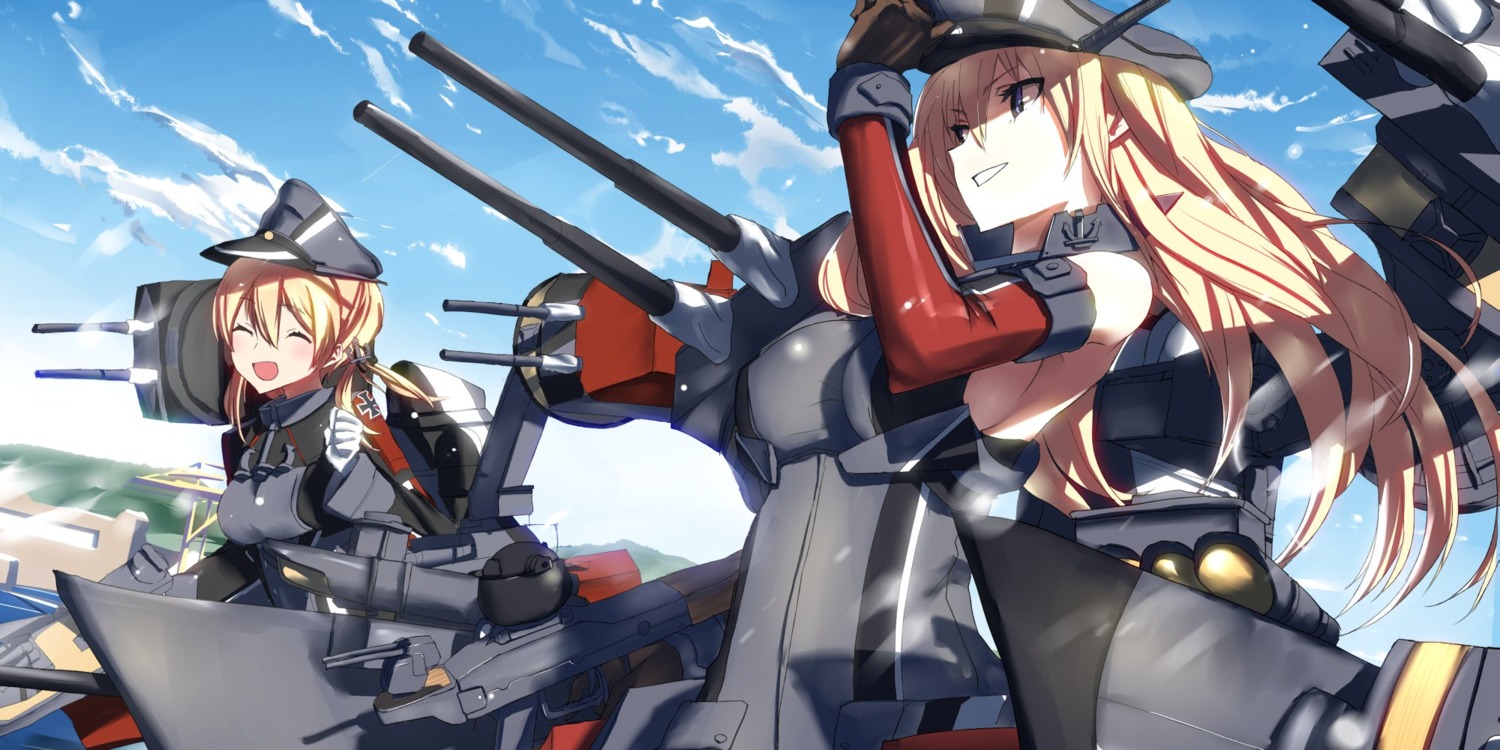 bismarck_(kancolle), kantai_collection, prinz_eugen_(kancolle), tsuuhan, uniform