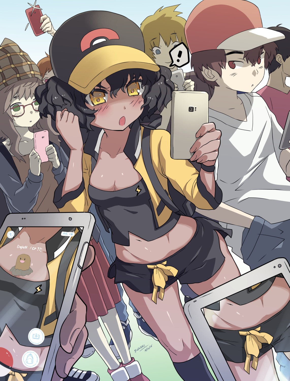 cleavage, diglett, eudetenis, megane, pokemon, pokemon_go, pokemon_trainer