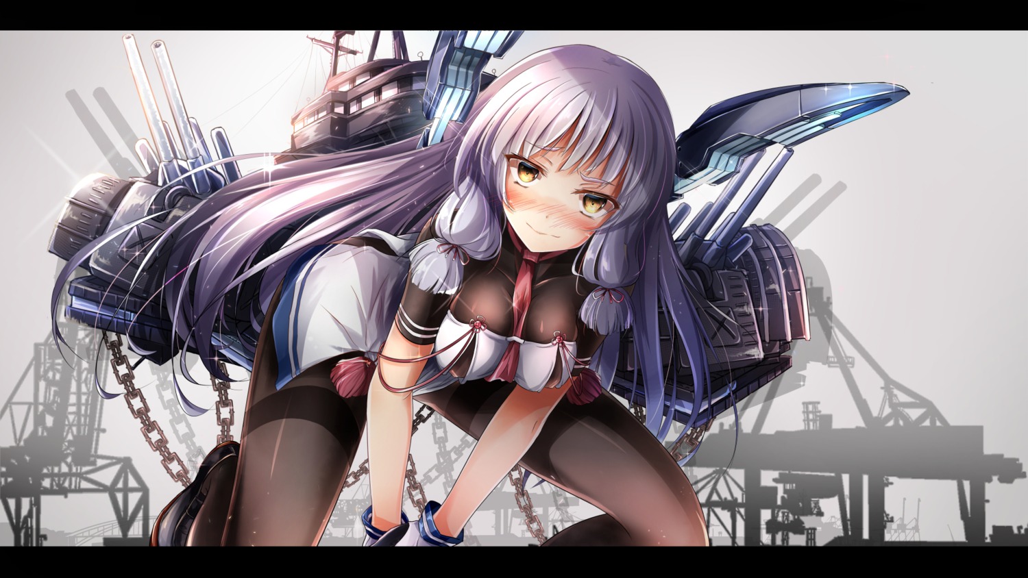 hagurumadaze, kantai_collection, murakumo_(kancolle), pantyhose, wallpaper