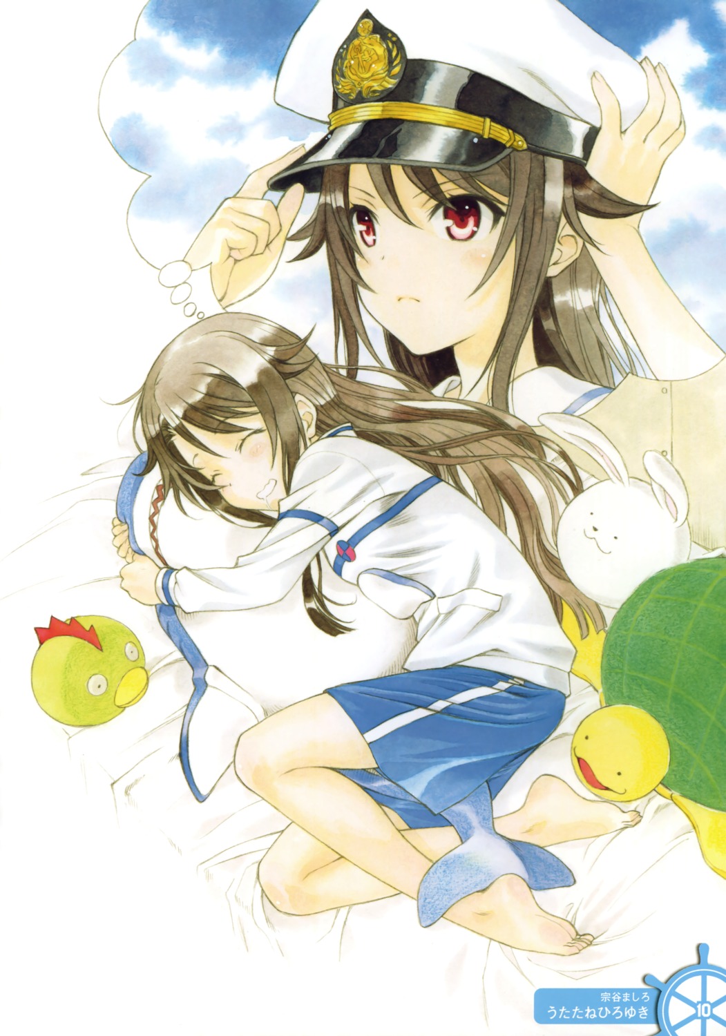 gym_uniform, high_school_fleet, munetani_mashiro, utatane_hiroyuki