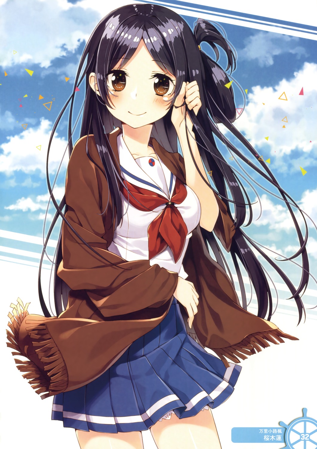 high_school_fleet, marikouji_kaede, sakuragi_ren, seifuku