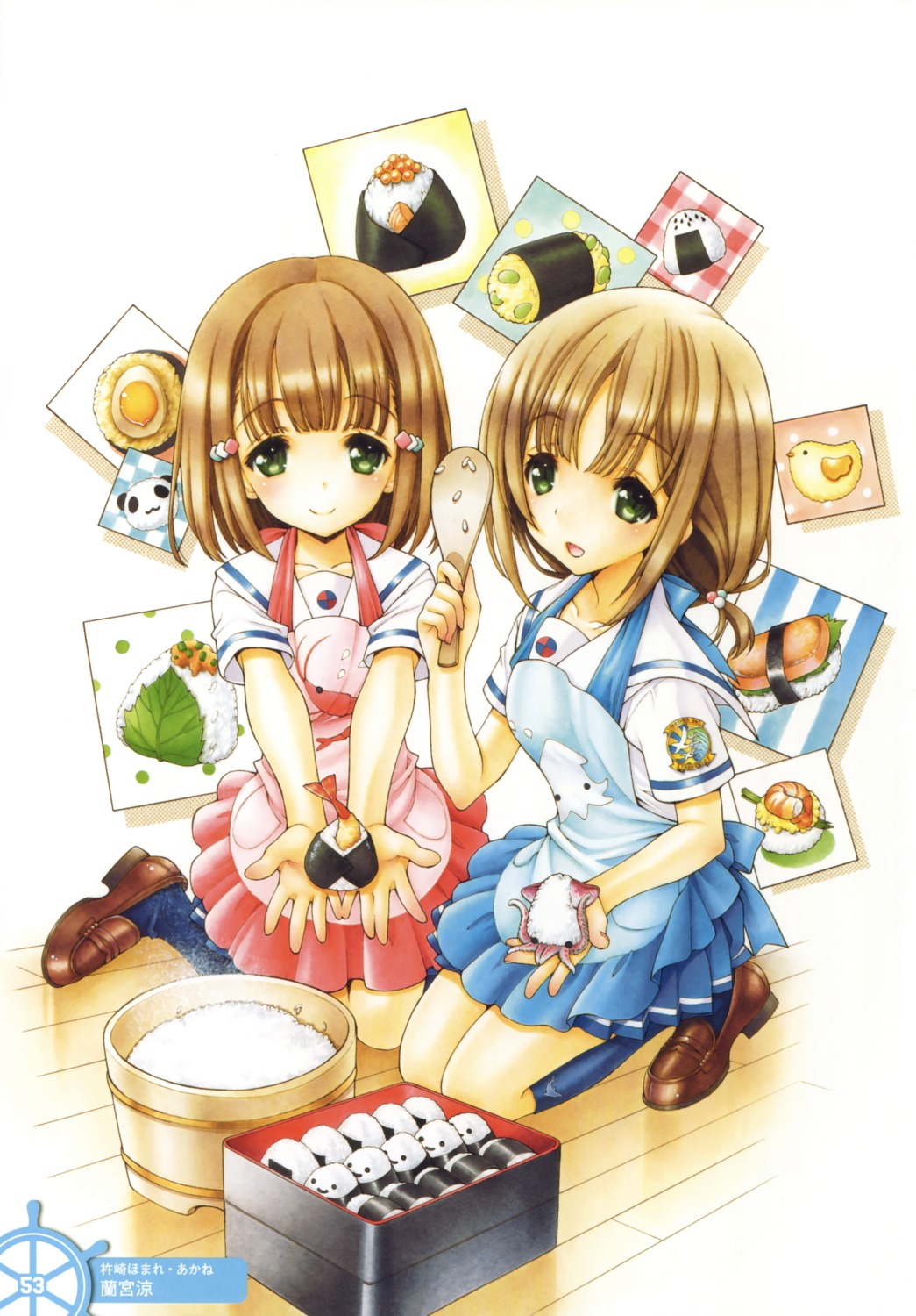 high_school_fleet, kinesaki_akane, kinesaki_homare, ramiya_ryou, seifuku