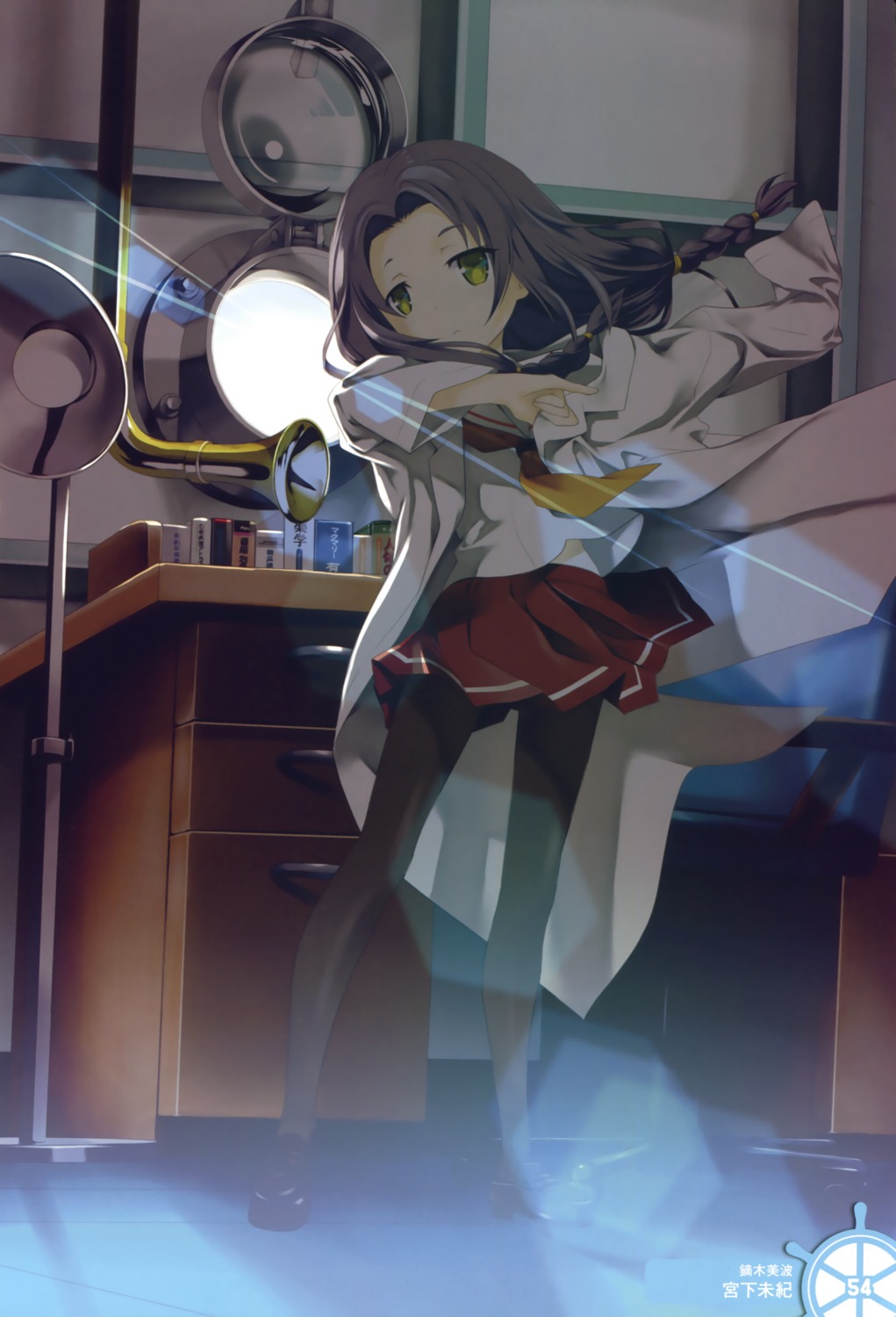 high_school_fleet, kaburagi_minami, miyashita_miki, pantyhose, seifuku