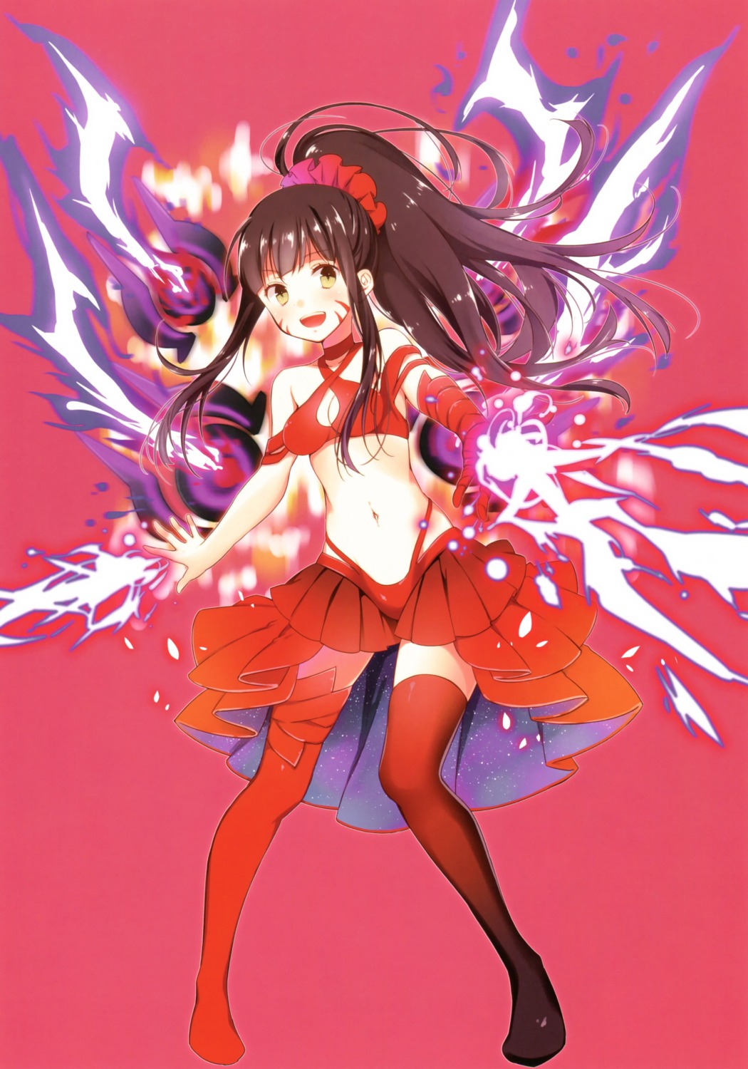 bikini, cleavage, kurebayashi_yuzuki, selector_infected_wixoss, swimsuits, tagme, thighhighs, wings