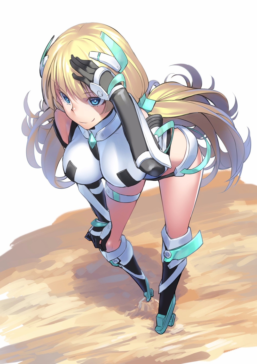 angela_balzac, bodysuit, garter, heels, kasei, rakuen_tsuihou