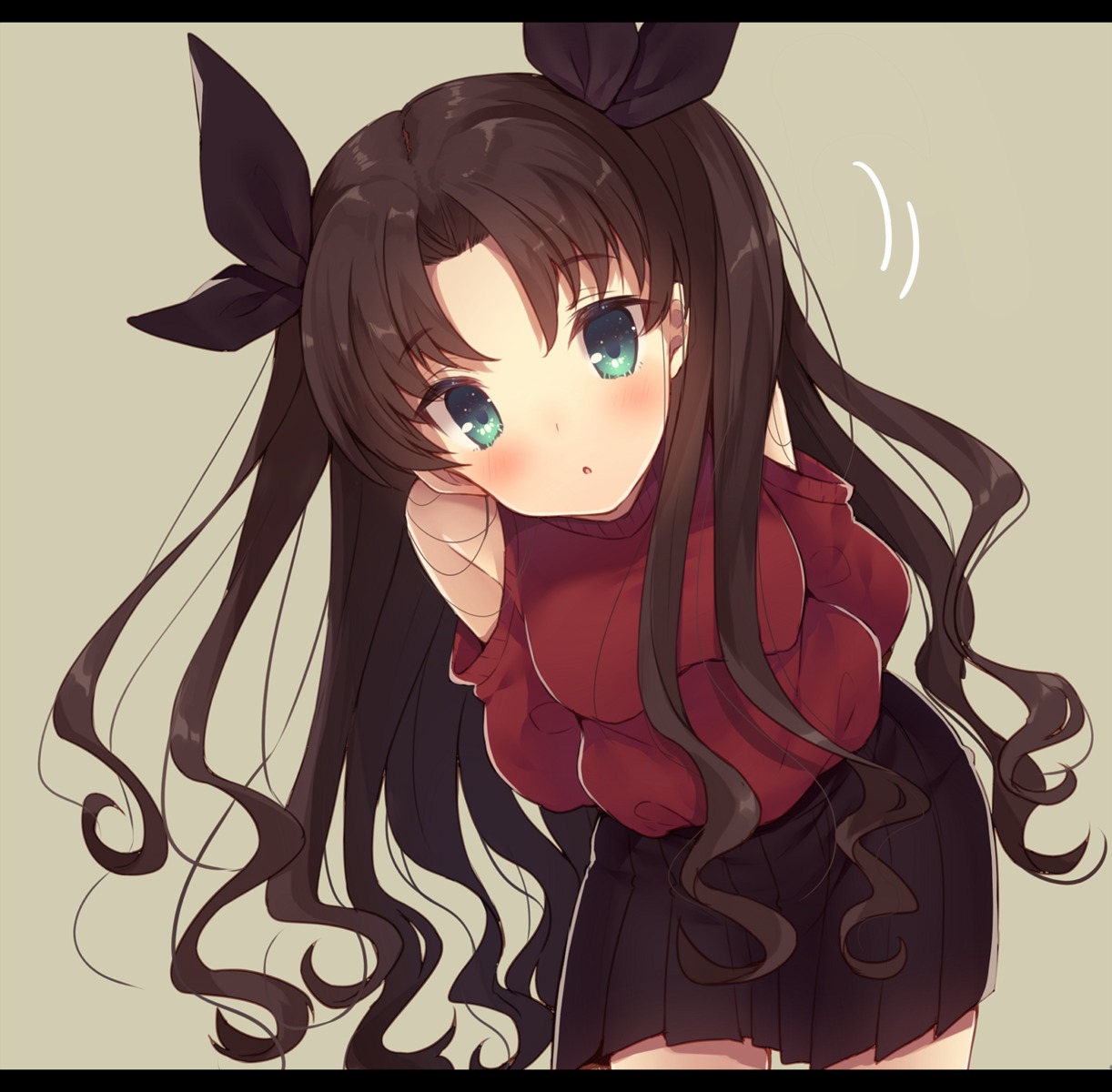 fate/stay_night, sweater, toosaka_rin, usamata