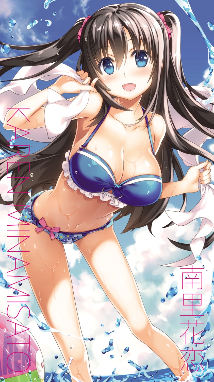 29_to_jk, bikini, cleavage, digital_version, minamisato_karen, swimsuits, wet, yan-yam