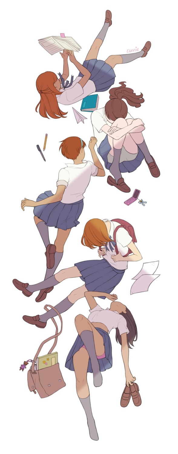 eunnieboo, pantsu, seifuku