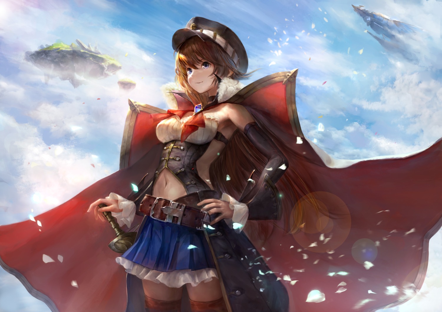 granblue_fantasy, liscia_(granblue_fantasy), shogo_(shogo), sword, thighhighs