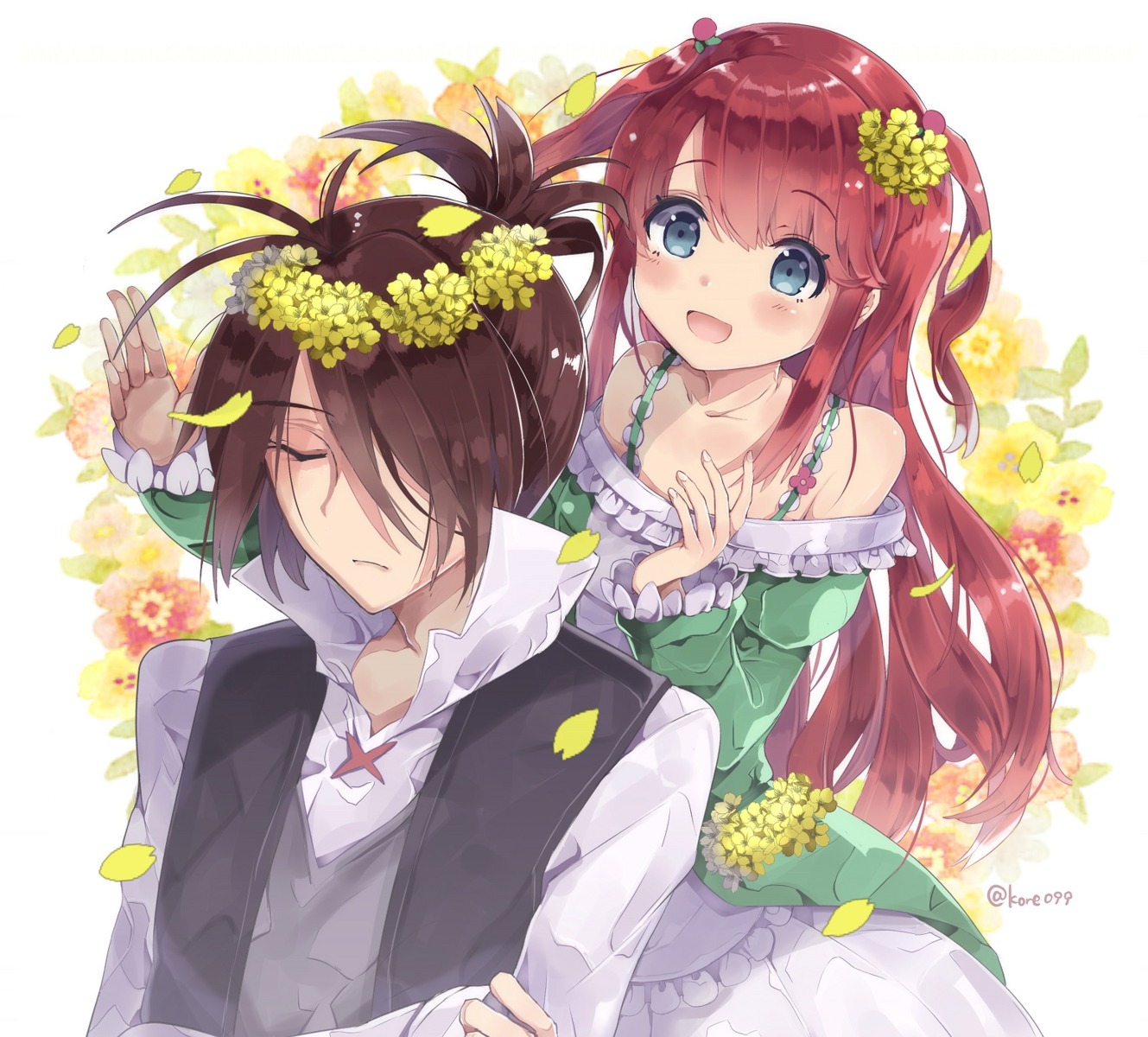 dress, kyou_hotaru, re:zero_kara_hajimeru_isekai_seikatsu, theresia_van_astrea, wilhelm_van_astrea