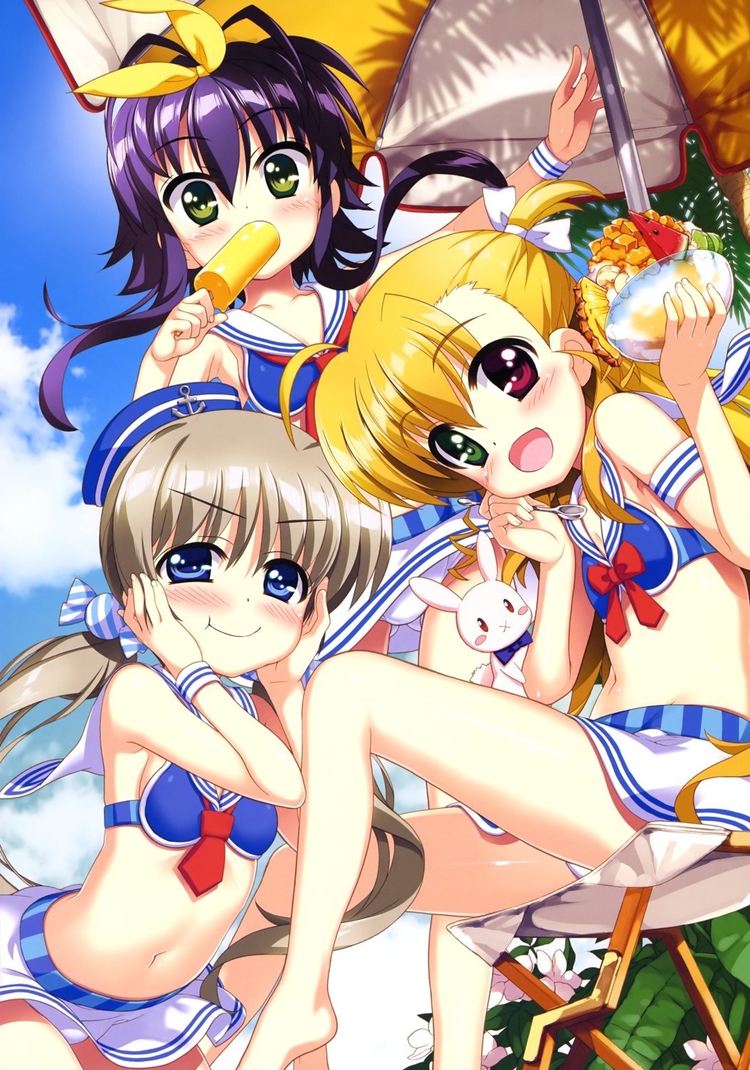 bikini, corona_timir, fujima_takuya, heterochromia, mahou_shoujo_lyrical_nanoha, mahou_shoujo_lyrical_nanoha_vivid, rio_wezley, sacred_heart
