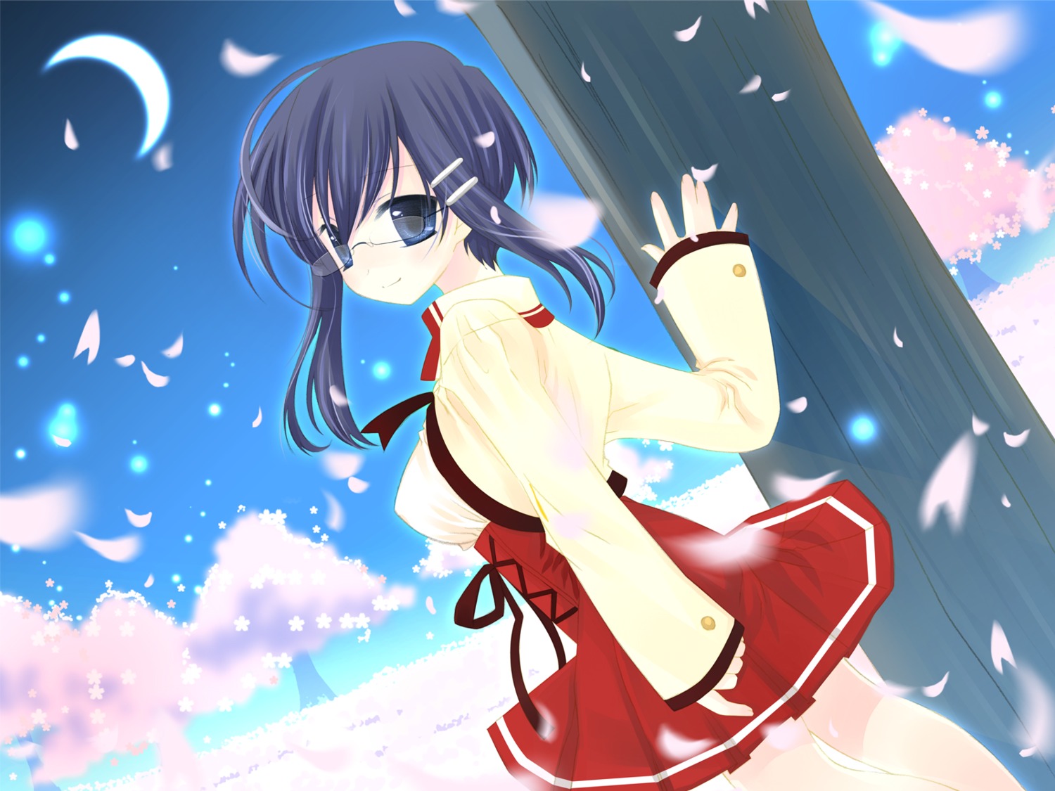 hinayuki_usa, konneko, lyrical_ds, megane, sakurai_mana, seifuku, wallpaper