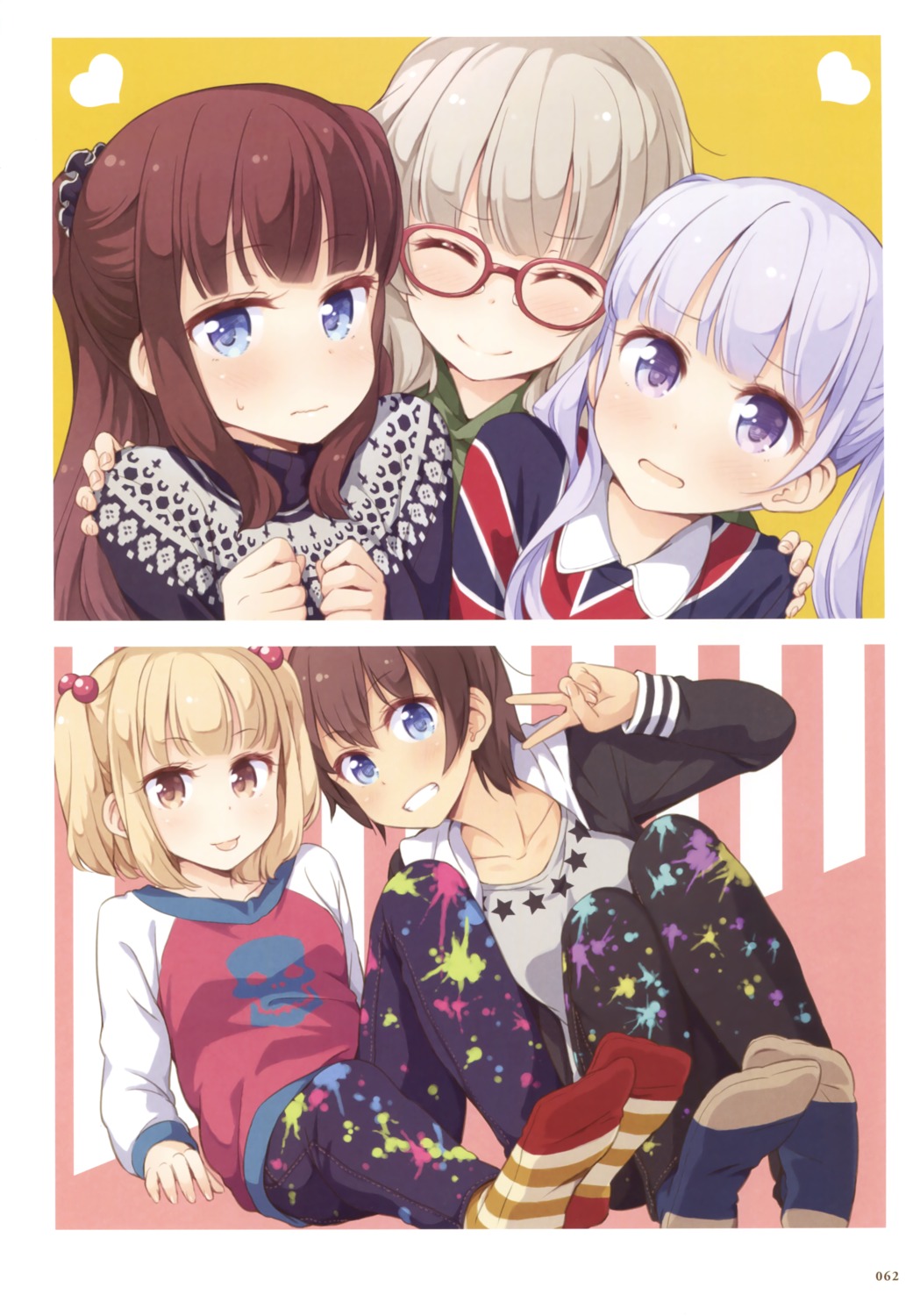 feet, hazuki_shizuku, iijima_yun, megane, new_game!, shinoda_hajime, suzukaze_aoba, takimoto_hifumi