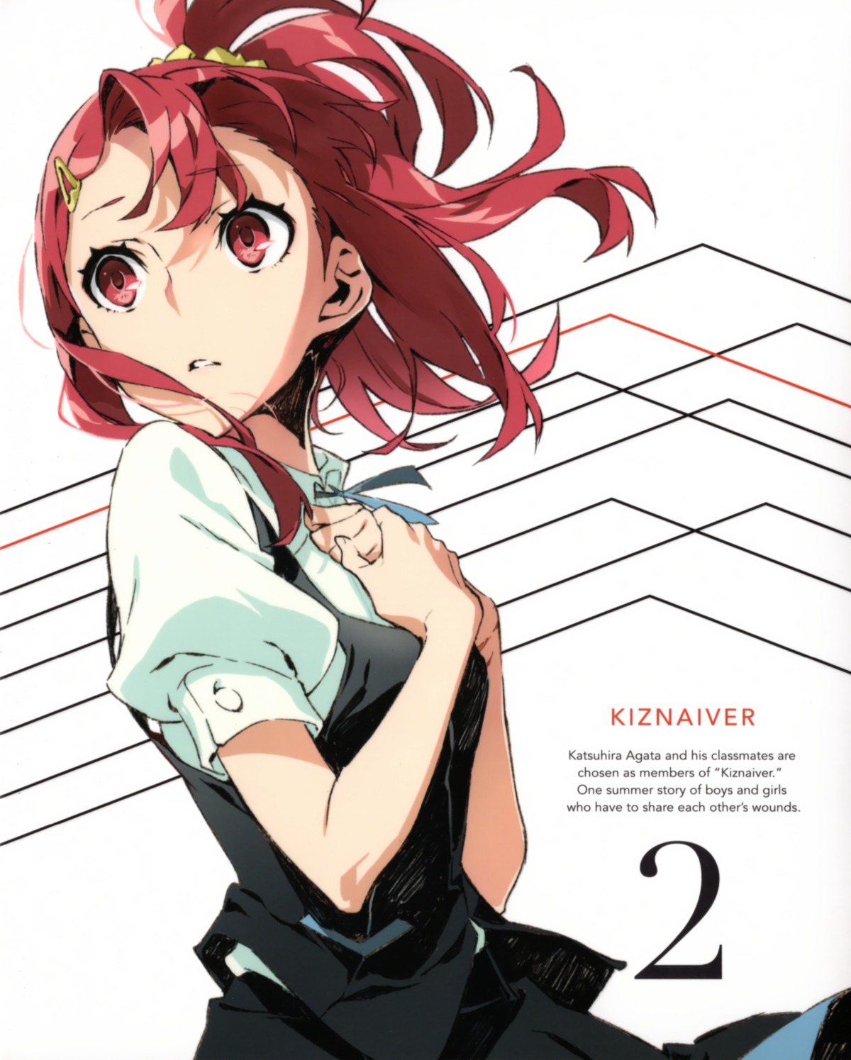 breast_hold, kiznaiver, seifuku, takashiro_chidori, yoneyama_mai