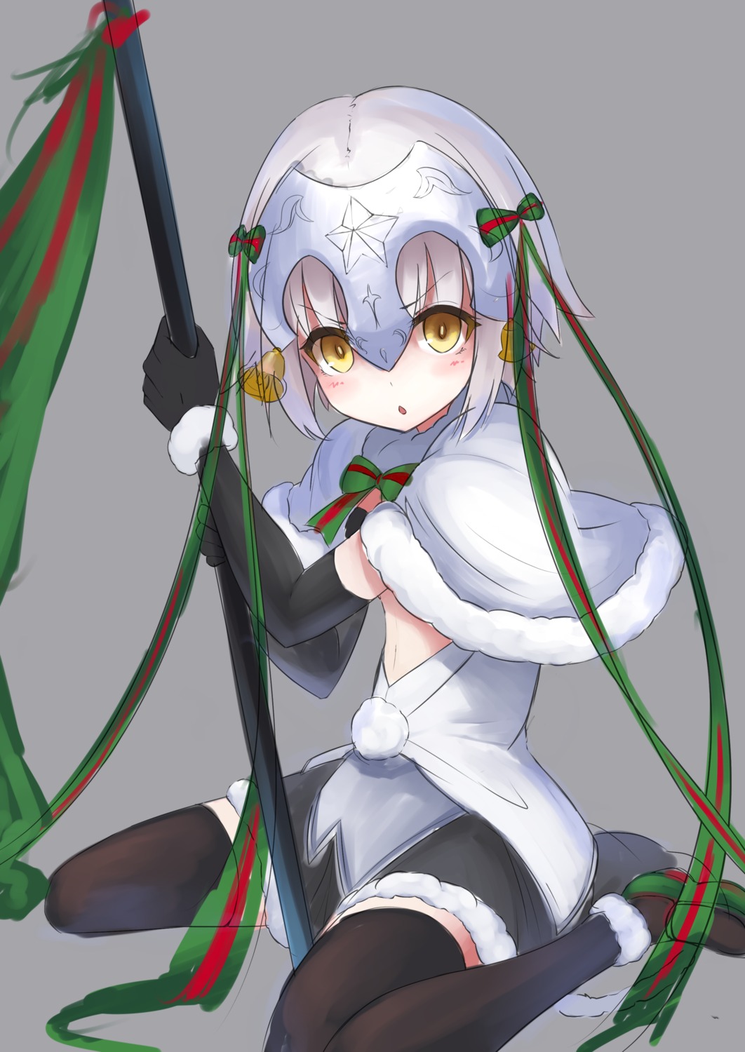 fate/grand_order, jazztaki, jeanne_d'arc_alter_santa_lily, thighhighs