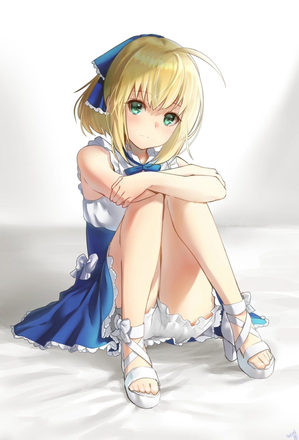 artoria_pendragon_(fate), bloomers, dress, fate/stay_night, heels, hieung
