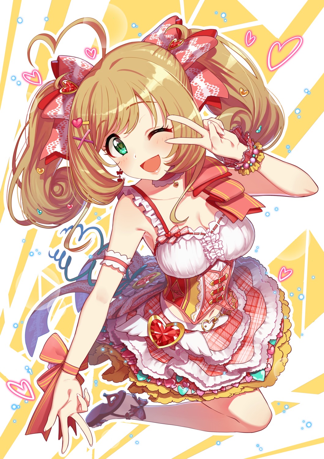 cleavage, heels, omaru09, satou_shin, the_idolm@ster, the_idolm@ster_cinderella_girls