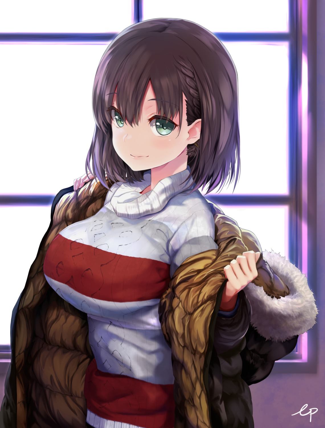 ai-chan_(getsuyoubi_no_tawawa), ep_(emio_parn), getsuyoubi_no_tawawa, sweater, undressing