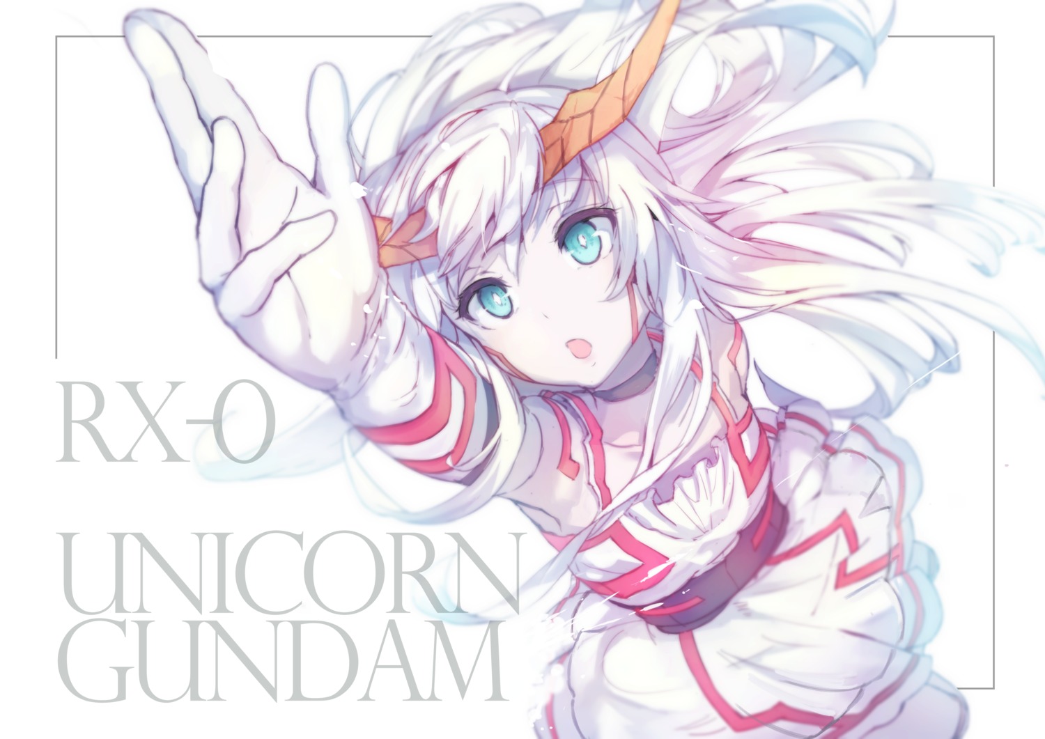 akieda, anthropomorphization, dress, gundam, gundam_unicorn, horns