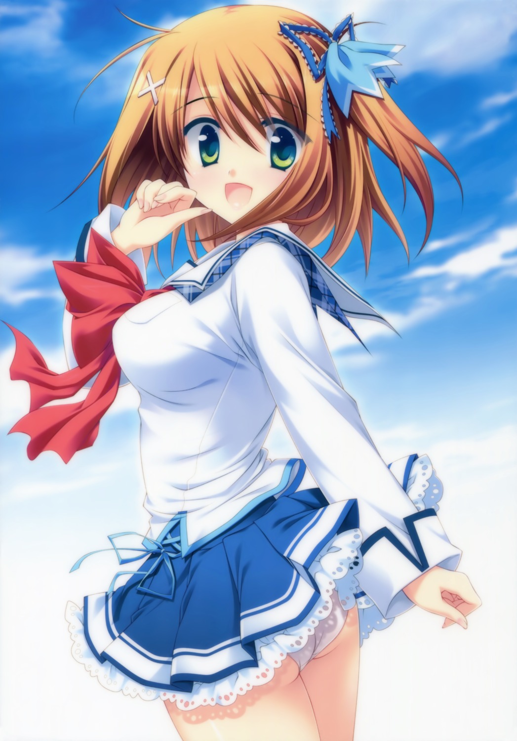 ass, hiwa_touko, hook, matsushita_makako, pantsu, seifuku, strawberry_nauts