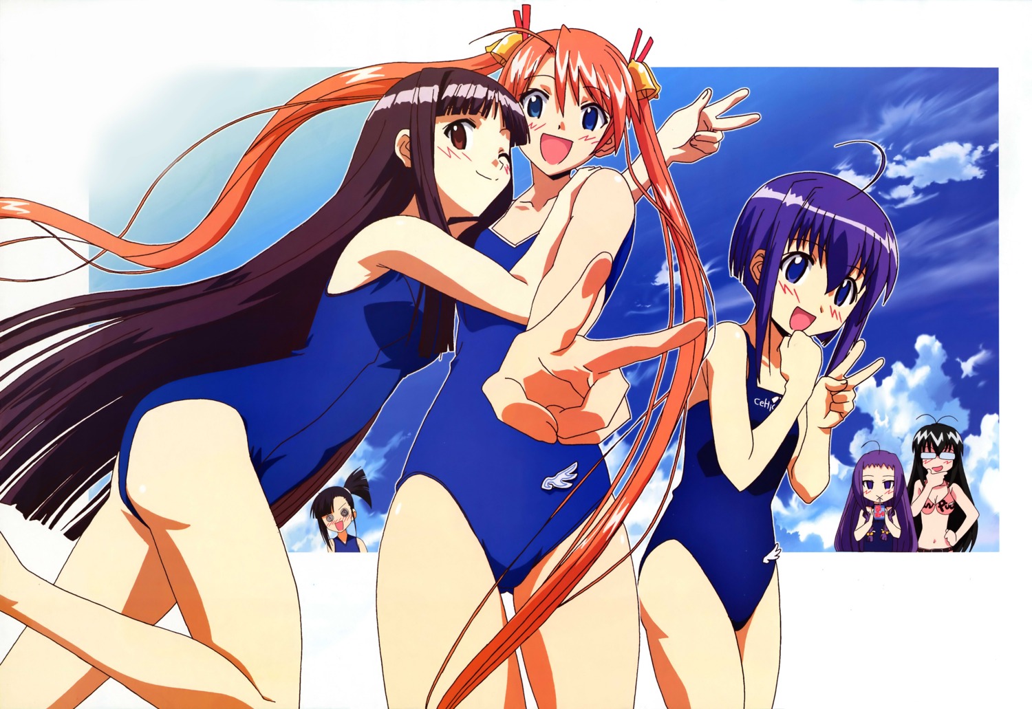 ayase_yue, bikini, jitsuhara_noboru, kagurazaka_asuna, konoe_konoka, mahou_sensei_negima, megane, miyazaki_nodoka
