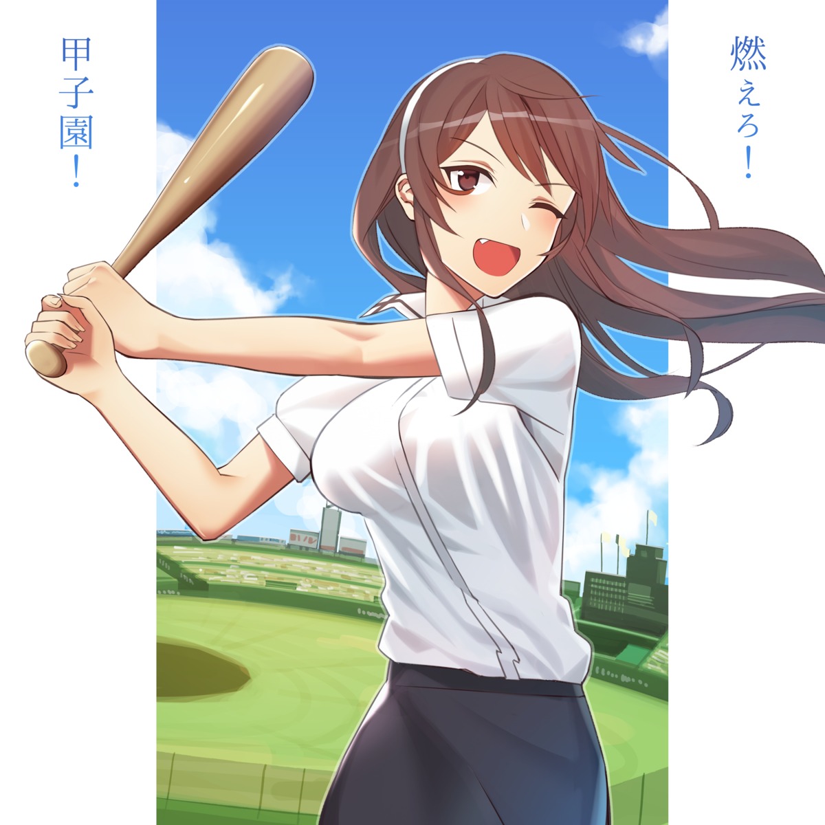 ashigara_(kancolle), baseball, kantai_collection, kitazawa_(embers)