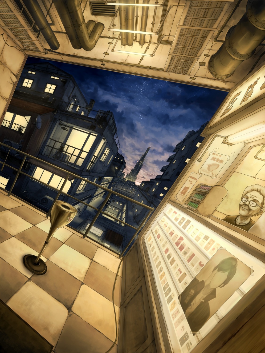 gensuke_(ryun), landscape, megane