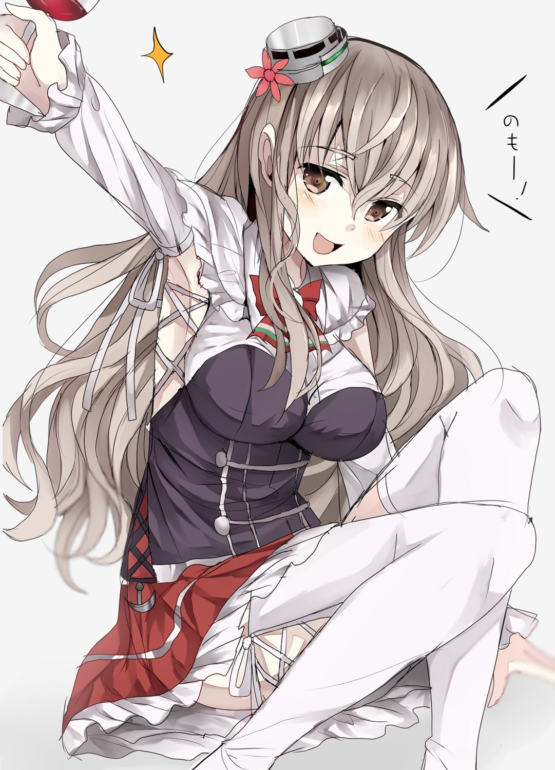 kantai_collection, pola_(kancolle), sameya, thighhighs