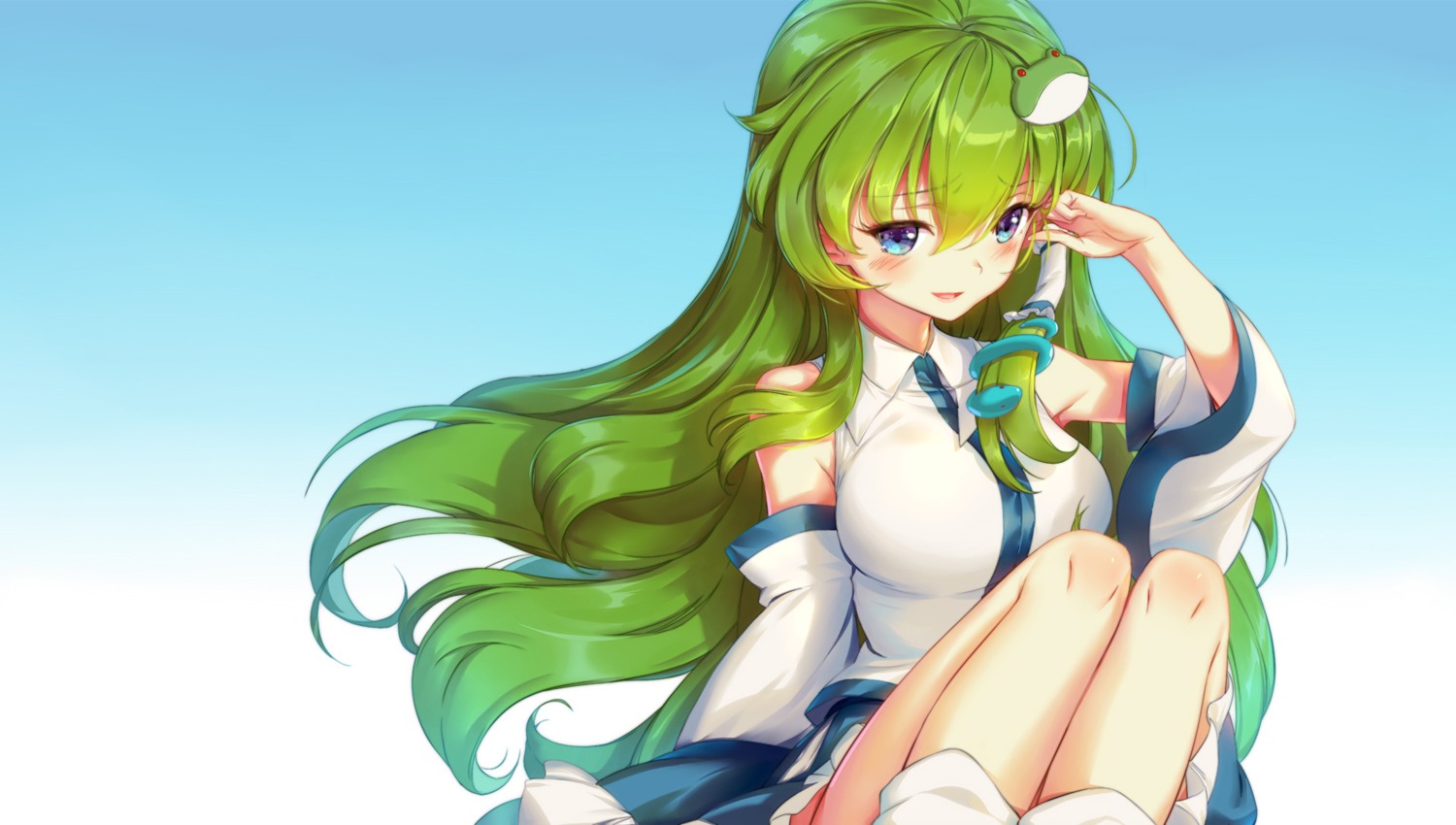 kochiya_sanae, touhou, wu