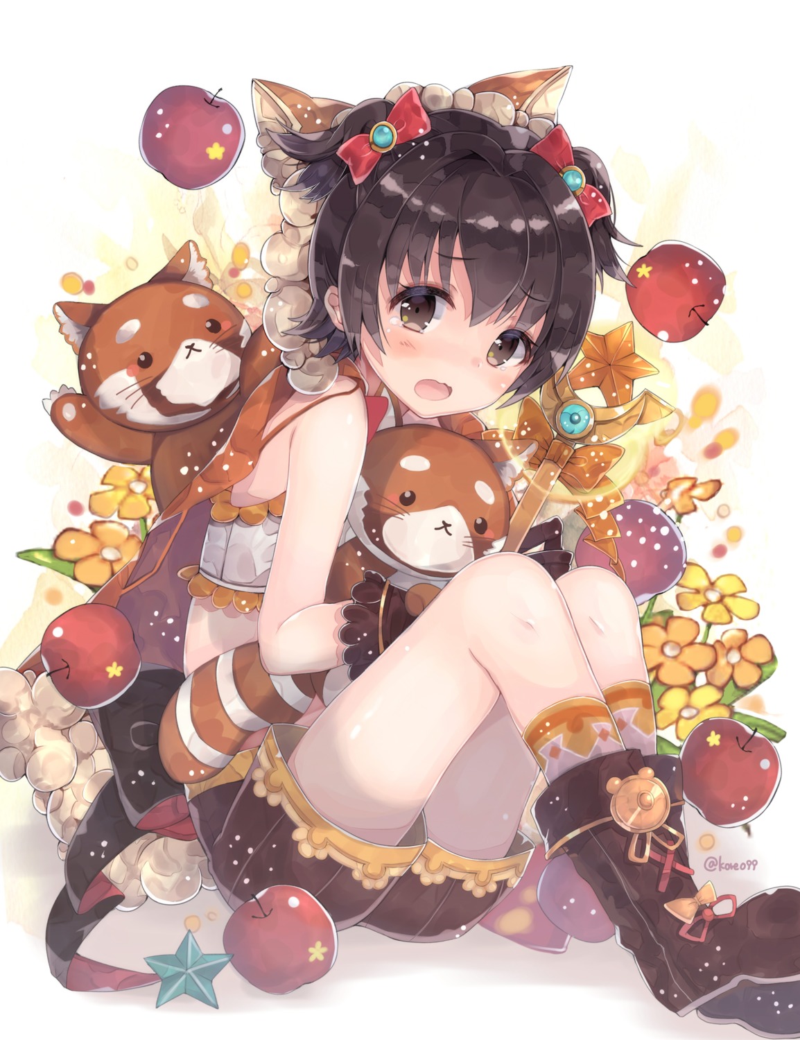 akagi_miria, animal_ears, kyou_hotaru, the_idolm@ster, the_idolm@ster_cinderella_girls, the_idolm@ster_cinderella_girls_u149, weapon